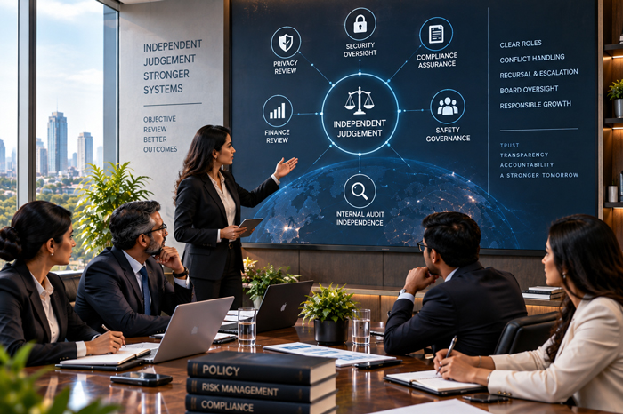 Independent governance judgement privacy security compliance and audit