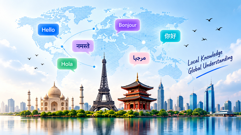 Multilingual knowledge and global understanding