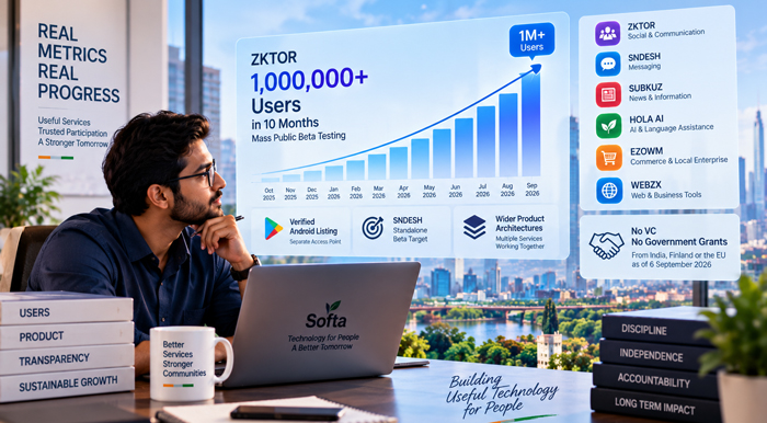 Softa current investor reference points and product growth