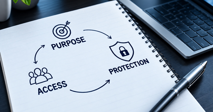 Privacy purpose access and protection architecture