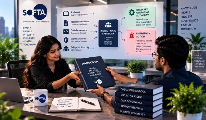Knowledge transfer operational handover and delegated authority